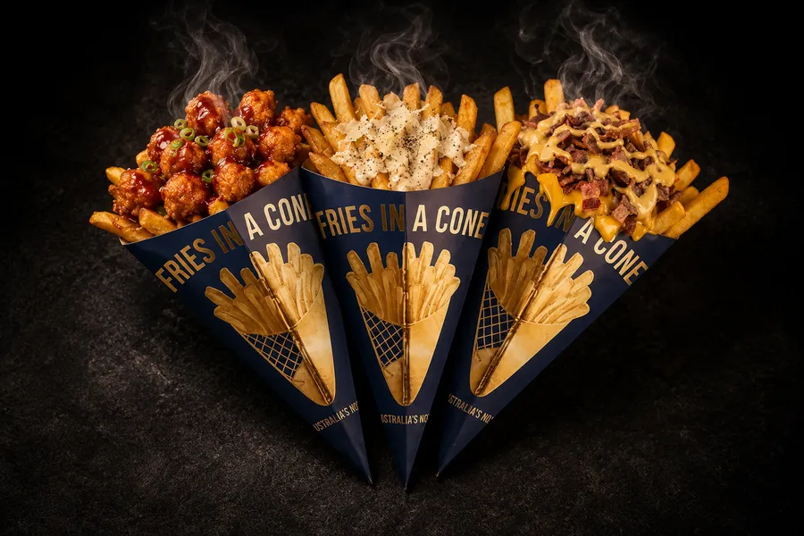 Nillas Belgian Frites loaded fries food truck